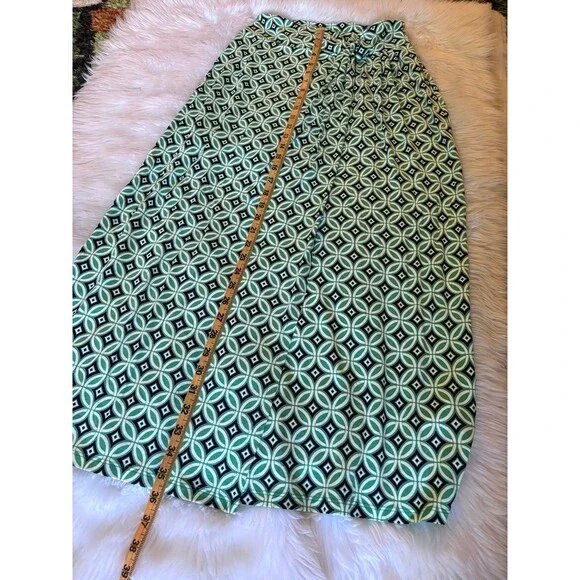 Boden Green Patterned Midi Skirt - Picture 8 of 11